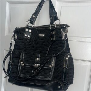 The Sak Black Knit Handbag